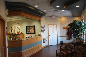 Reception area in Sardis North Dental Clinic