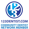 123 dentist logo